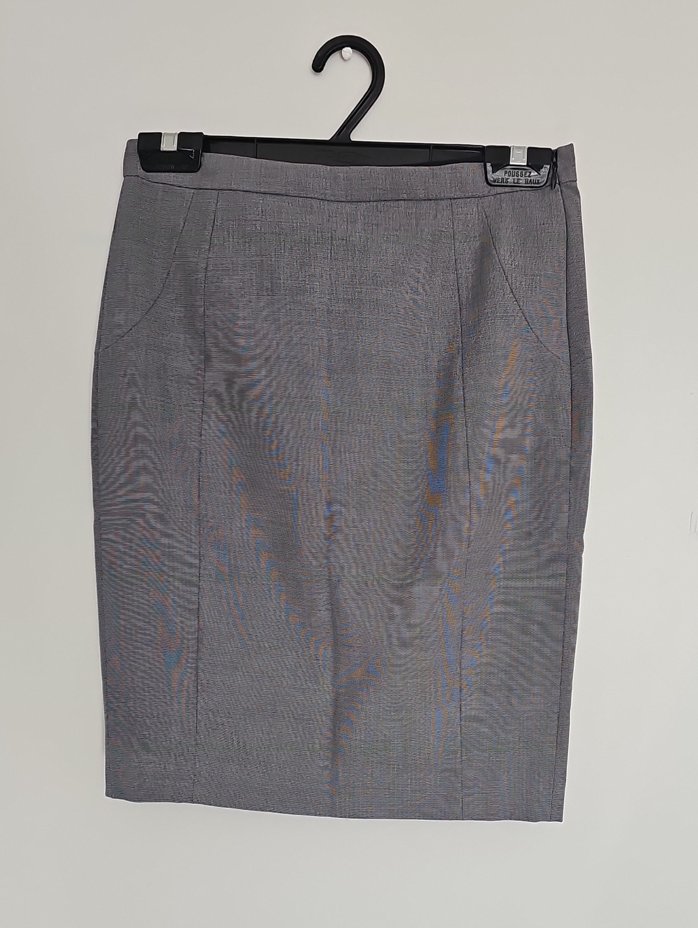 RW&CO. Gray Tailored Pencil Skirt
